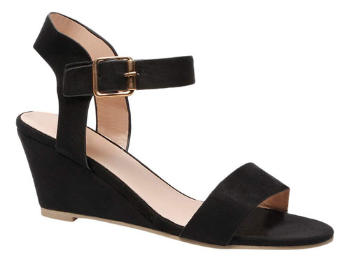 Sandalias Tacones Plataformas Con Hebilla Moda Para Mujer