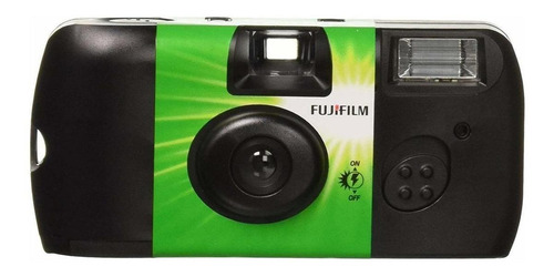 Imagen 1 de 1 de Cámara desechable Fujifilm QuickSnap Flash 400 negra/verde