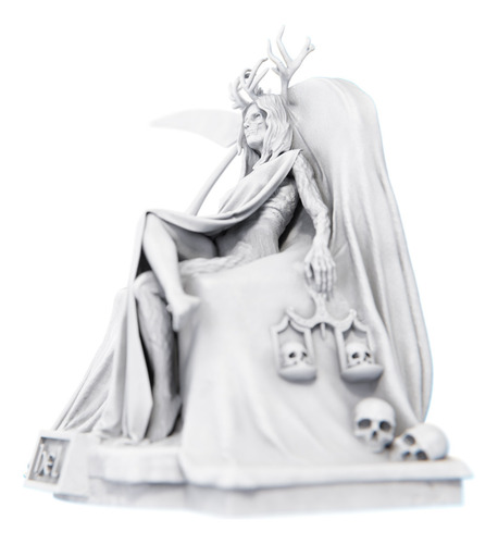 Estátua Imagem Hela - Hel Deusa Do Reino Dos Mortos Cor Cor Mármore