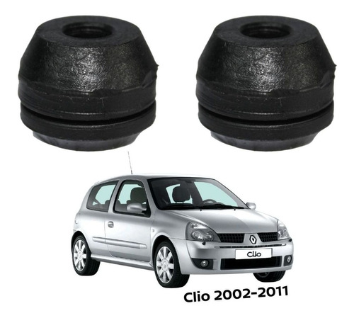 Par Gomas Inferiores Radiador Clio 2002