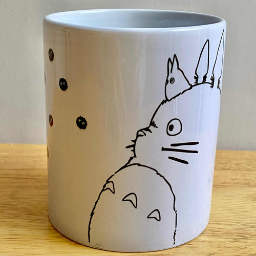 Taza Totoro Y Susuwatari Siluetas