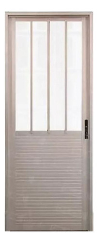 Puerta Aluminio Serie 30 Mitad Vidriada