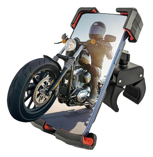 Soporte Telefono Para Manillar Motocicleta Antivibracion 7 