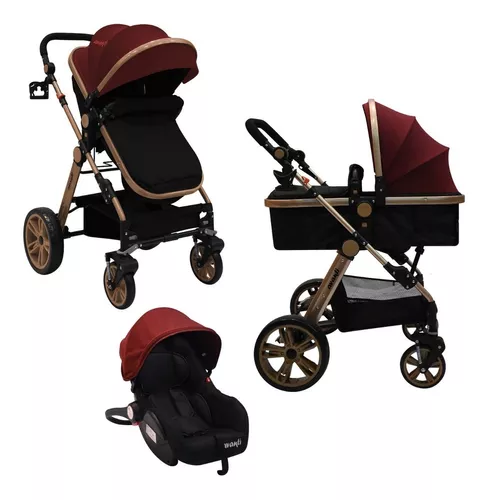 Cochecito Para Bebe Con Huevito Y Moisés 3 En 1 Alizze