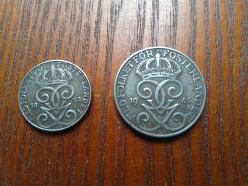 Monedas Suecia Antiguas Ore