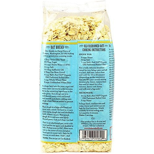 Red Mill Avena Orgánica De Bob Rolled Regular, De 16 Onzas (