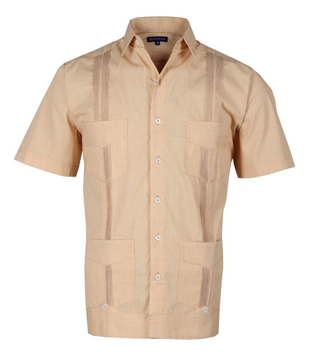 Camisa Guayabera Yucateca  Algodón Cubana Hombre Mod Abala