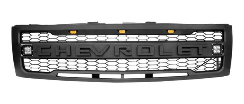 Parrilla Silverado Chevrolet 2007 A 2013 Con Faros Y Luz Led