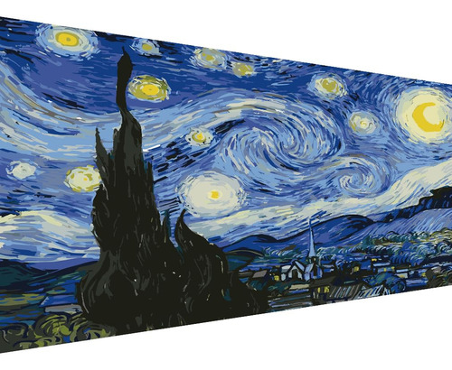 Noche Estrellada Por Van Gogh - Pintura Por Números Para Adu