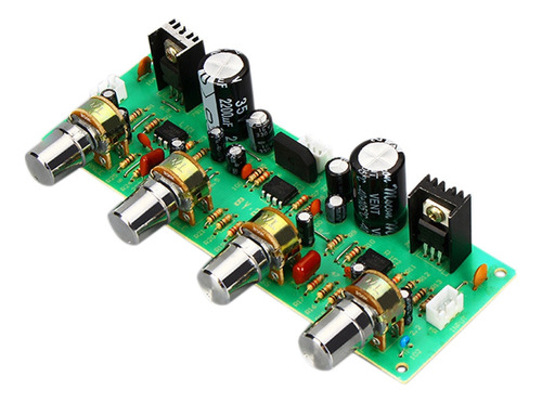 Preamplificador Hifi Ne4558 De 12 V, Panel De Tonos, Control