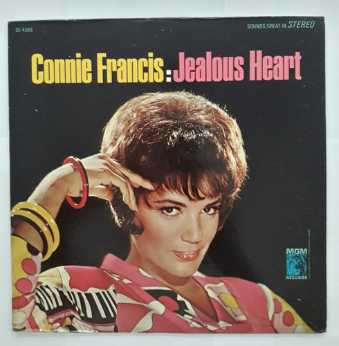 Lp Vinil (vg+) Connie Francis  Jealous Heart Ed. 1966 Eua