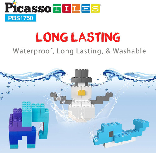 Picassotiles Juego Combinado De Ladrillo De Constructucción