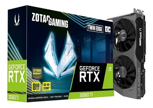 Placa de video Nvidia Zotac Gaming GeForce RTX 30 Series RTX 3060 Ti ZT-A30610H-10M OC Edition 8GB