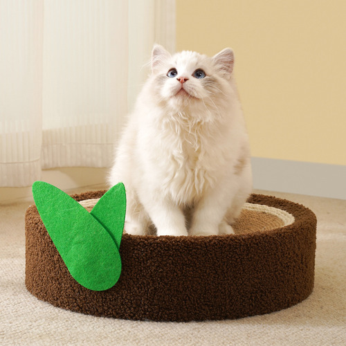 Cama Redonda Para Arranhões Para Gatos, Resistente A Arranhõ