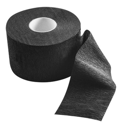 Rollo Papel Negro Protector De Cuello Para Barberos Pelos