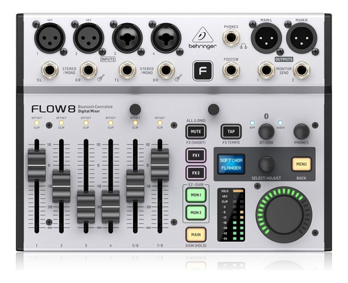 Behringer Flow 8 8-input Mixer Bluetooth Audio Usb