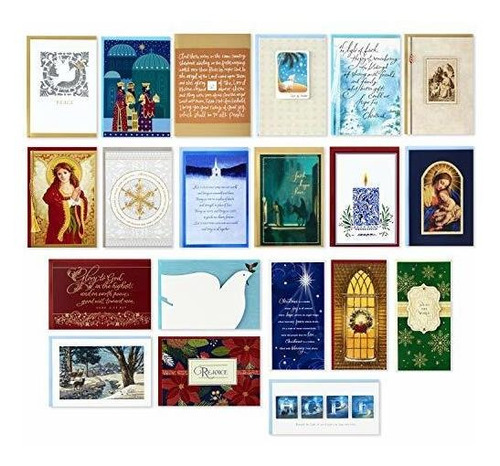 Tarjetas De Navidad Religiosas En Caja Religiosas Hechas A M