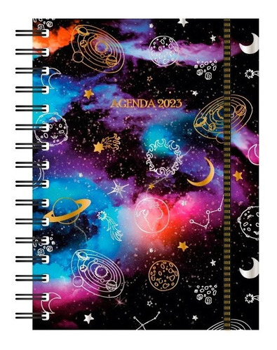 Agenda 2023 Onix Semanal Astrologica 16x22 Con Espiral 