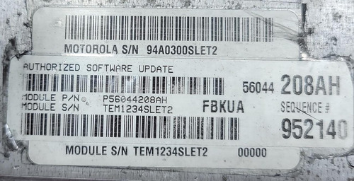 Computadora De Motor Jeep Liberty 02-04 3.7 4x4 P56044208ah (Usado)