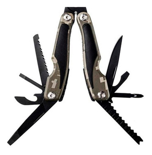 Multitool Precision Invictus 9 Funções Alicate Tático Trilha Cor Digital