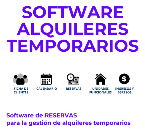 Software Alquileres Temporarios Reservas