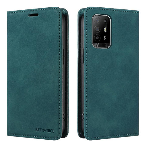 Caso Para Oppo A95 5g Pu Cuero Magnético Folio Cartera