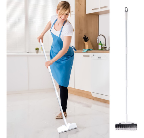 Cepillo Para Fregar Pisos En Forma De T Con Mango Largo, 2 E