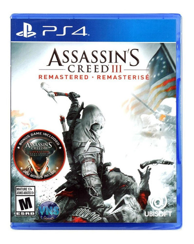 Assassin's Creed III Remastered  Standard Edition Ubisoft PS4 Físico