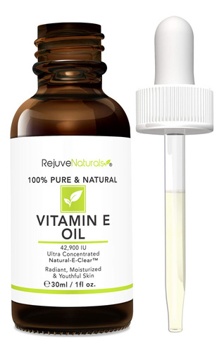 Aceite De Vitamina E - 100% Puro Y Natural, 42,900 Ui. Repar