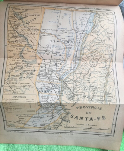 Santa Fe Mapa Muy Antiguo 