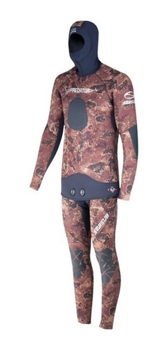 Roupa Mergulho Camo Brown Predator Seasub 3,5mm 