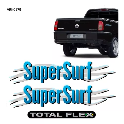 Par Adesivo Super Surf Saveiro Parati Cinza G3 G4 2003 2004 A 2008