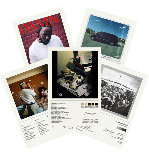 Kendrick Portada Del Álbum Firmado Carteles Limitados Imprim