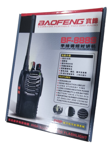 Radio Baofeng Bf-888s Transmisor Portátil Vhf Walkie Talkie