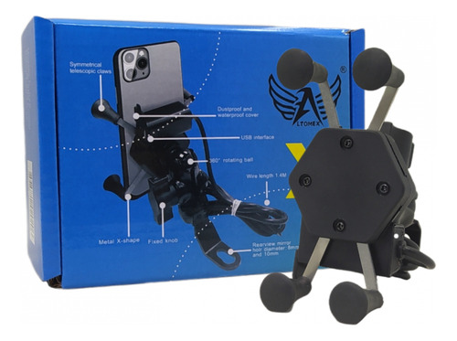 Suporte Celular Universal Estilo Garra Aranha Reforçado 360° Preto