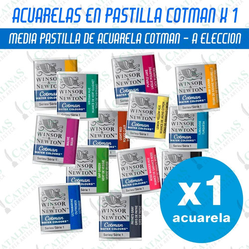 Acuarelas En Pastilla Cotman Winsor & Newton X1 Microcentro