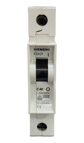 Interruptor Automatico 1x40a Curva C Siemens