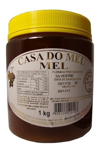 Mel - Casa Do Mel - Pote 1kg - 12 Und