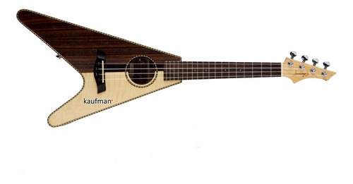 Ukulele Tenor Electroacustico Fly V Maple Y Caoba Increible