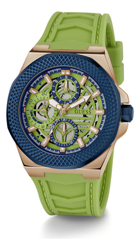 Reloj De Pulsera De Silicona Verde Lima Para Hombre GW0577G3