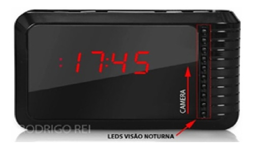 Relogio Despertador C/ Câmera Ip Visão Nortuna Espionagem