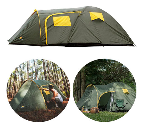 Barraca Camping 5 Pessoas Coluna D Água 2500 Mm Zeus