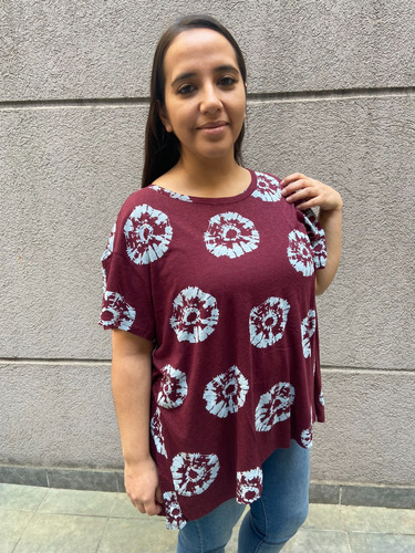 Remera Blusa Basica Manga Corta Algodon Talle Grand Anaandi 