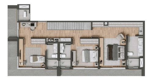 Imagem 8 de 30 de Apartamento Com 3 Dormitórios À Venda Com 4020m² Por R$ 1.689.661,00 No Bairro Juvevê - Curitiba / Pr - Jardim - 930044