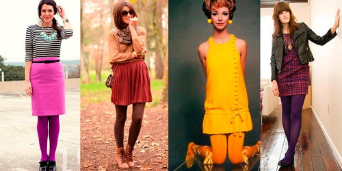 Imagen 8 de 8 de Pantimedias De Colores Gruesas Opacas Moda Japonesa Fashio*n