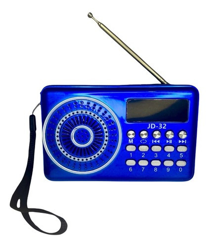 Mini Rádio Recarregável Bluetooth J32 Pen Drive Fm Cartão 110V/220V