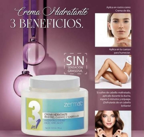 Crema Hidratante Rostro Cuerpo Y Cabello Fragancia Suave Tipo De Envase Tarro
