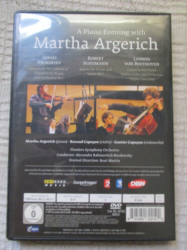 A Piano Evening With Martha Argerich Prokofiev, Schumann