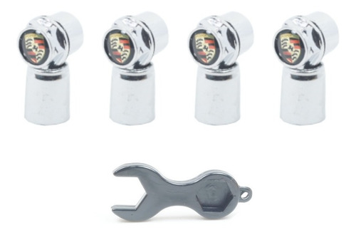 Imagem 2 de 7 de Kit Capa Para Valvula Pino Bico Pininho Cromada Porshe