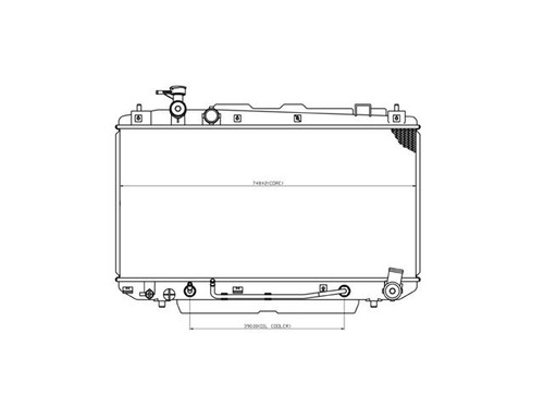 Radiador Rav4 2001-2002-03-2004-2004 L4 2.0 Automatico Cdr